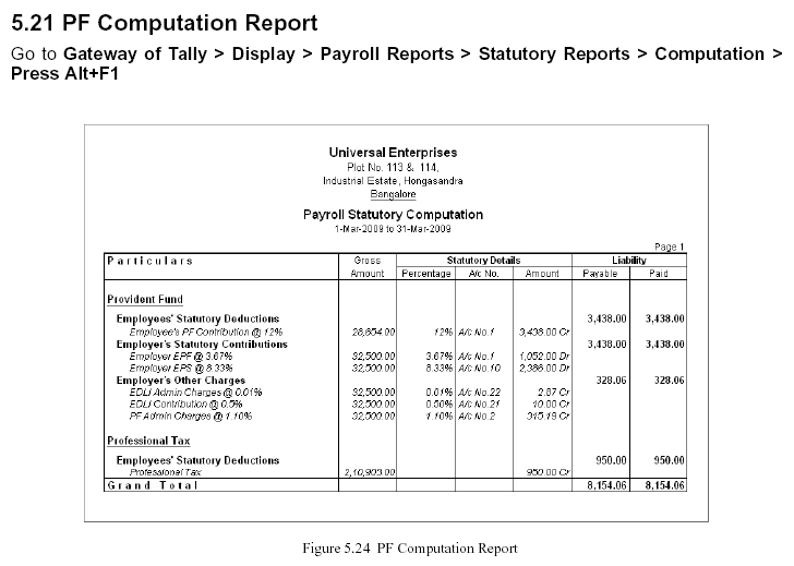 'Compuration' Report @ Tally.ERP 9